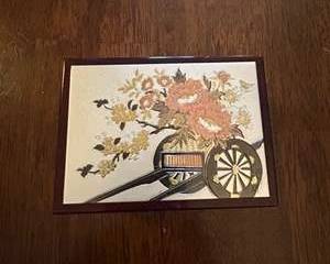 Vintage Japanese Chokin Art Box β Gold & Silver Floral Cart Design β Original Dynasty Collection