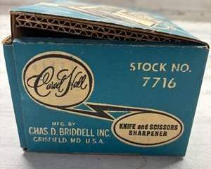 Vintage Electric Knife and Scissors Sharpener Carvel Hall Model 7716 by Briddell