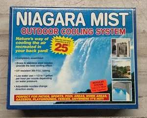 Outdoor Cooling System Niagara Mist Patio Misting Kit with Brass Nozzles
