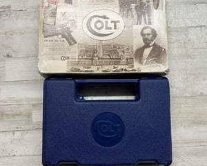 Colt Blue Hard Plastic Revolver Case with Manual for Detective Special Diamondback Cobra