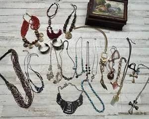 Lot of Boho & Vintage Jewelry β Necklaces, Bracelets, Cuffs, Turquoise & Artisan Pieces