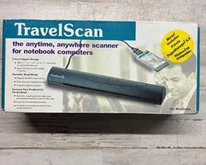 Vintage TravelScan Portable Notebook Scanner for Windows w/ Box β PageManager 6.0