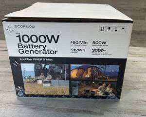 EcoFlow River 2 Max Portable Power Station β 1000W Surge / 512Wh Battery Generator β Fast Charge