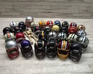 NFL Riddell Pocket Pro Helmet Collection β Full Team Set Display Lot