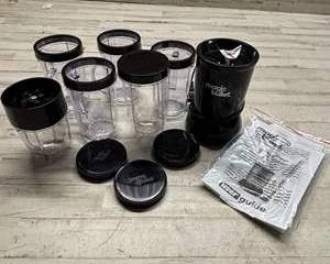 Magic Bullet Blender 11-Piece Set with Cups Blades Lids and User Guide