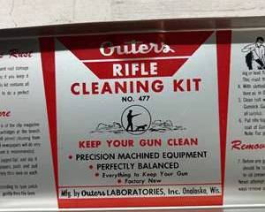Vintage Outers Rifle Cleaning Kit No. 477 β Original Metal Tin with Accessories & Boxes