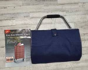 Folding Go-Anywhere Shopping Cart Portable Travel Utility Bag with Wheels