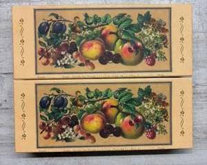 French Peach Soap Set 3x150g LORCOS LunΓ©ville Vintage Fruit Box Made in France