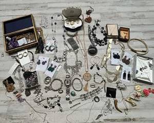 Large Mixed Jewelry Lot β Vintage & Modern Pieces, Cameo Set, Lindenwold, AllSaints, Earrings, Necklaces, Bracelets