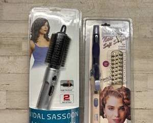 Hot Air Styler and Curling Iron Set Vidal Sassoon 1.5β Brush & Conair Supreme 3/4β