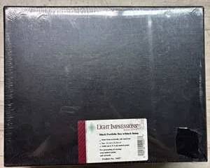 Light Impressions Black Portfolio Box 11x14 Archival Print Storage New Sealed