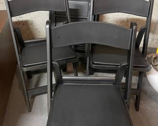 Set of 6 folding chairs 