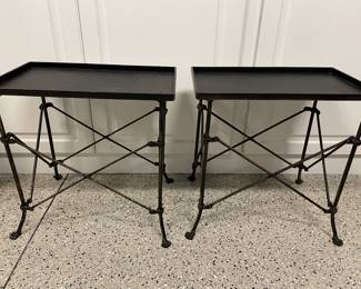 Metal end tables