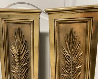 Impressive heavy brass cornice boards