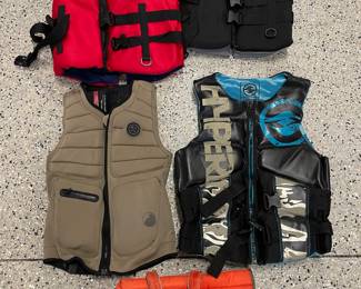 O’Brien and hyperlite Life vests