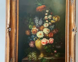 Floral painting 46" by 34"