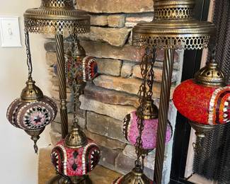 Moroccan-style lamps