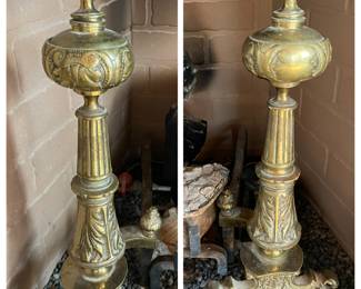 brass andirons