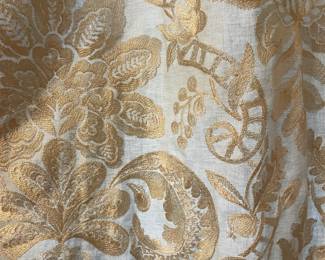 detail of custom drapes