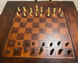 4 person game table- checkers/chess/backgammon