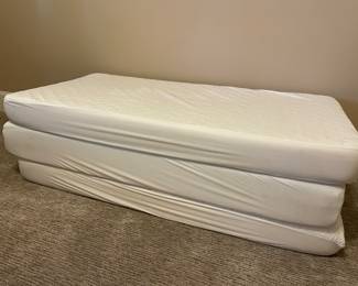 3 single size mattresses