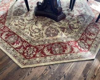 Octagonal rug 8'