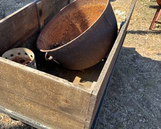 Cast iron cauldron
