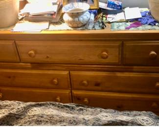 Dresser is 83” long x 16” deep  x 32.5” tall $45