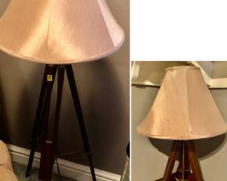 Tripod Floor Lamp and Tripod Table Lamp