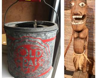 Old Bait Pail & more African Art