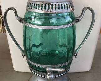 Vintage Glass Samovar (aka a Beverage or Drink Dispenser)