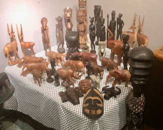 So many World Travel Statues! Remember he worked at the STL ZOO for over 40 years and had Friends in High Places! 
