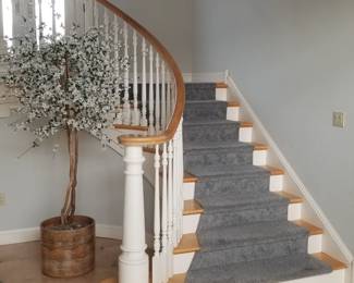 Stairway; faux botanical