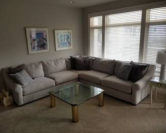 Gray couch by Alan White Made For Living is made in USA 