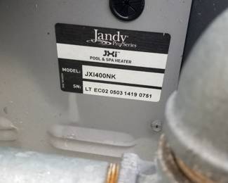 Jandy pool heater
