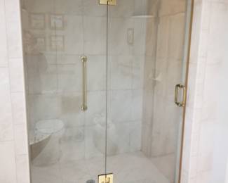 Glass shower door