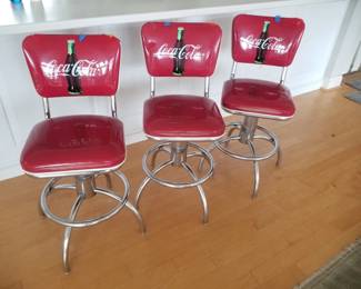 Coca=Cola bar stool - in need of repair
