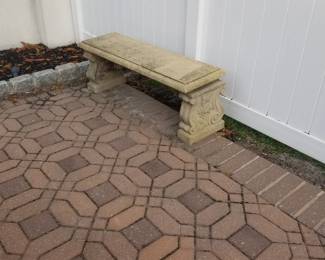 Concrete bench