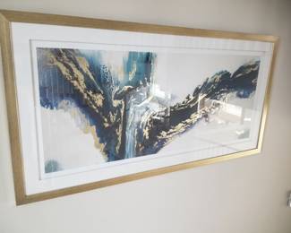 Large abstract art; signed and numbered