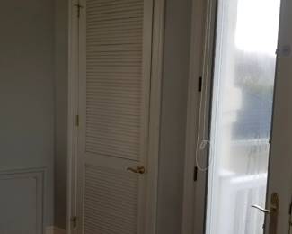 Louvered door