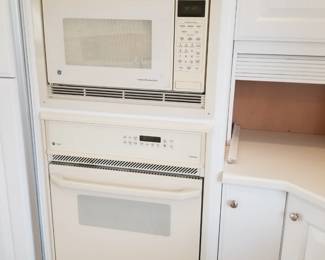 GE Spacemaker microwave oven; GE Profile wall oven