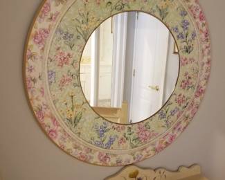 Hand painted wall mirror