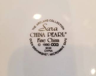 The Artland Collection Sara CHINA PEARL dinnerware