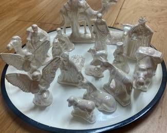 Vintage Creative Kreations Ceramic Nativity set