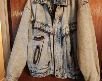 North Bay World Travel Vintage Denim Jacket