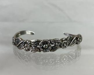 Vintage Sterling Silver Cuff Bracelet