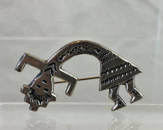 Native American Sterling Pin