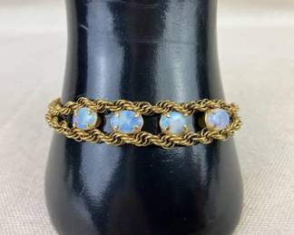 Gold Filed Opal Bracelet