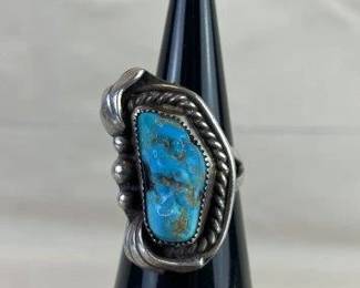 Native American Sterling and Turquoise Ring