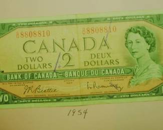 CANADA 2 DOLLAR BILL